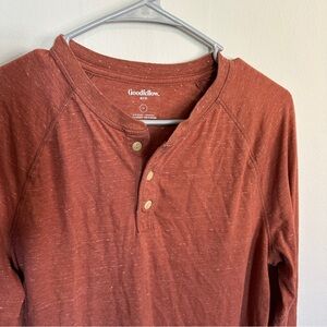 Henley Button up Long Sleeve